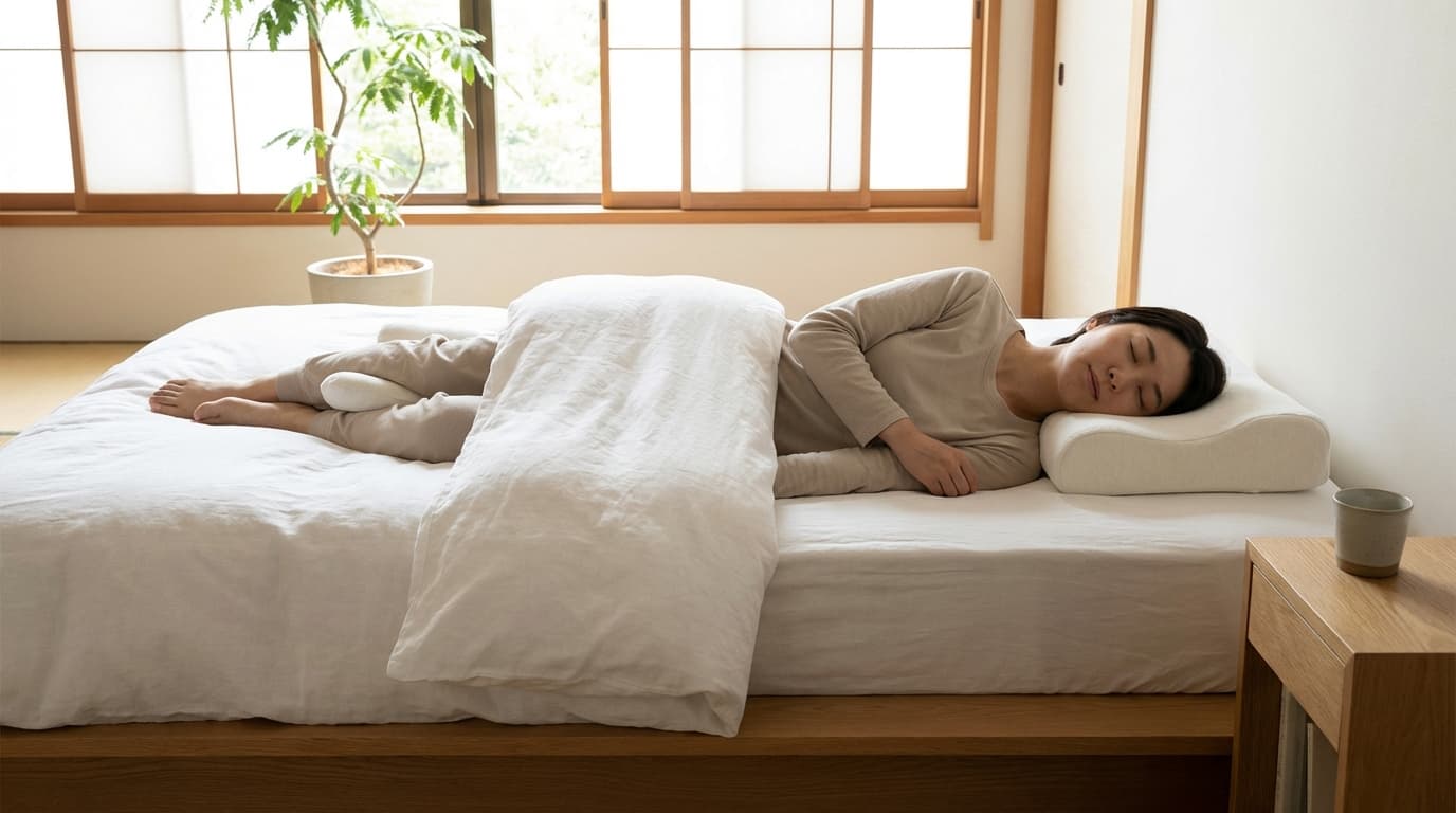 横向き寝でいびきを改善する完全ガイド｜正しい寝姿勢の作り方