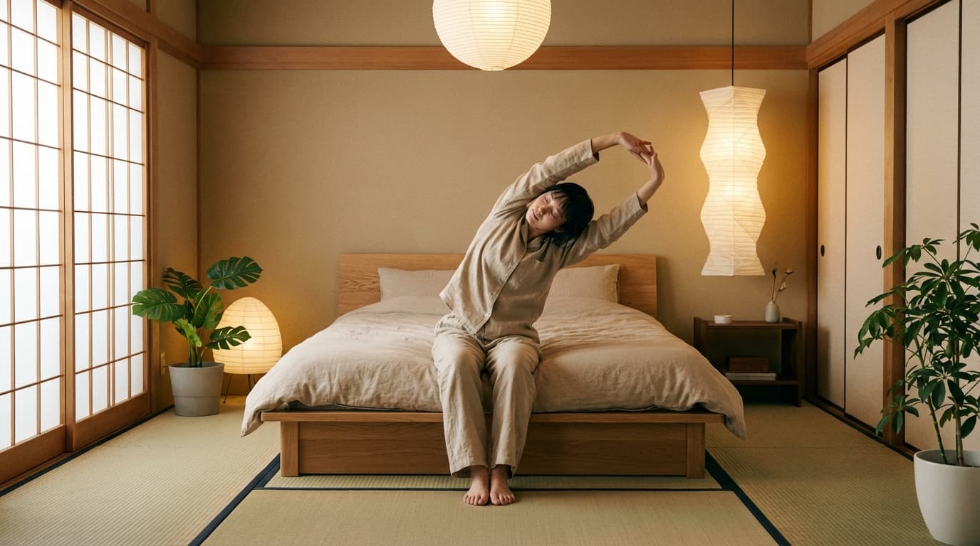 寝る前5分でできる、いびき軽減ストレッチ｜専門家監修の簡単メニュー